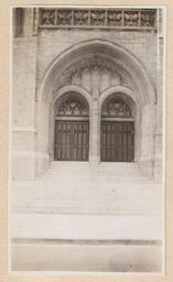 Front doors of the church