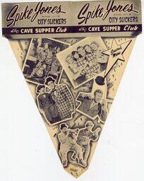 The Cave Spike Jones Menu (unfolded)