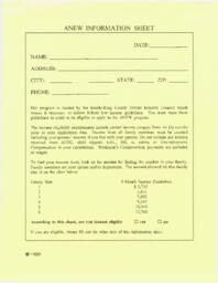 ANEW Information Sheet (ANEW Application)