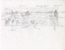 After the Storm Lined Paper Drawing