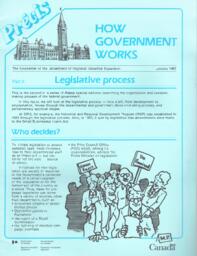 Precis: How Government Works: The Newsletter of the Department of Regional Industrial Expansion: January 1987: Part II: Legislative Process