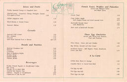 Clippers breakfast menu (inside)
