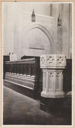 Inside of the church facing the pulpit