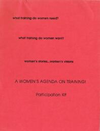 A Women's Agenda on Training!: Participation Kit