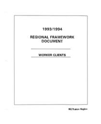 Regional Framework Document: Worker Clients
