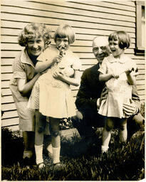 Elizabeth Moorhouse, Margaret Moffatt, Gertrude Hood, and James Hood