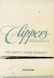 Clippers matchbook front