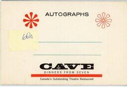 The Cave souvenir photograph (back)
