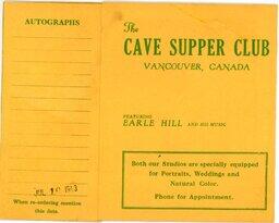The Cave souvenir photograph 1943 (cover)