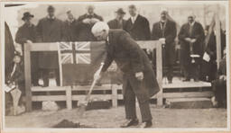 Judge Grant Turning Sod