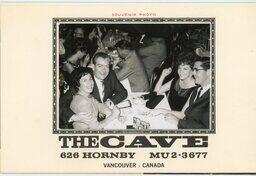 The Cave souvenir photograph 1960 (front)