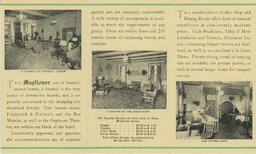Hotel Mayflower green brochure (inside)