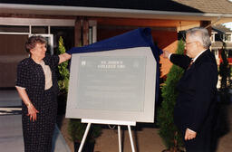 Unveilling St. John's College UBC plaque