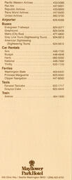 Telephone directory (back)