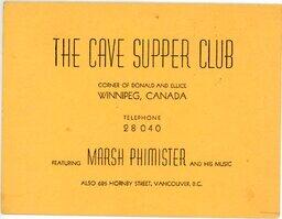The Cave souvenir photograph 1943 (cover)