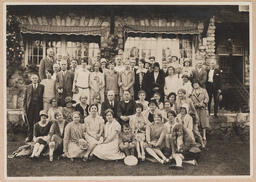 Photo of a group on a patio