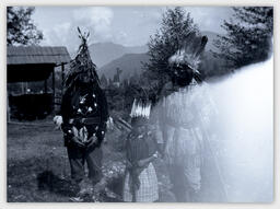 August Jack Khatsahlano and Chief Jimmie Jimmie with child [Photograph 1]