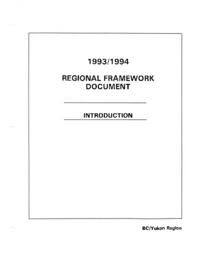 Regional Framework Document: Introduction