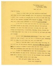 Letter from Harrison to Racey, Dec. 24, 1948
