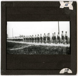Walking Schoolgirls at Elkhorn Residential School