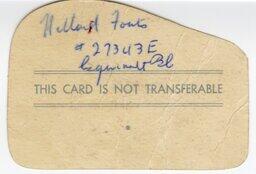Arctic Club membership card (back)