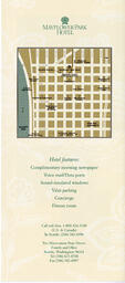 Mayflower Park Hotel brochure (back)
