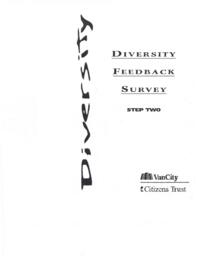 Diversity Feedback Survey: Step Two