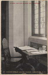 Church Guest Registration Desk