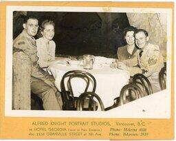 The Cave souvenir photograph 1943 (front)