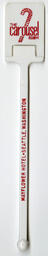 Candy cane swizzle stick