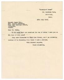 Letter from Harrison to Racey, Jul. 26, 1949