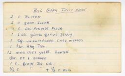 Rich Dark Fruit Cake [recto and verso]