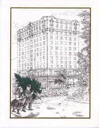 Mayflower Park Hotel holiday card