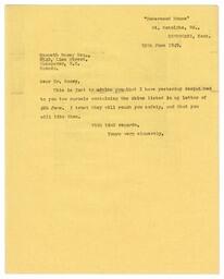 Letter from Harrison to Racey, Jun. 10, 1949