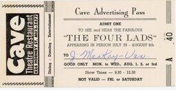 Cave Advertising Pass