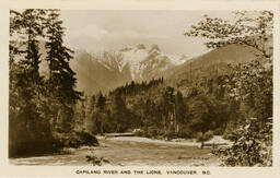 Capilano River and the Lions, Vancouver, B.C. (Front)