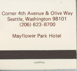 Oliver's matchbook (back)