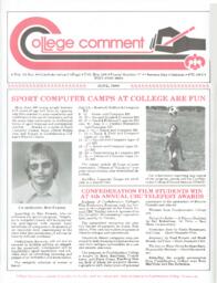 College Comment: Vol. 10, No. 8: Confederation College: P. O. Box 398: Postal Station 'F': Thunder Bay: Ontario: P7C 4W1: ISSN 0700 3668: June 1984