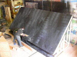Les Miserables barricade construction (3)