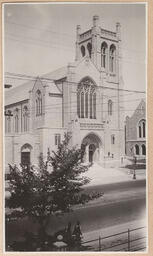 Exterior of the church across the street
