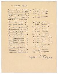 Note from Harrison to Racey, Feb. 18, 1949