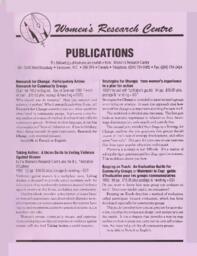 Women's Research Centre: Publications