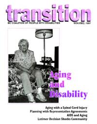 Transition: BC Coalition of People with Disabilities - Aging and Disability