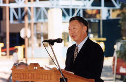Stanley Kwok gives speech