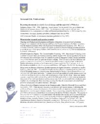 Models for Success