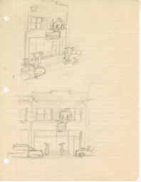 White Lunch Cafetria Sketches