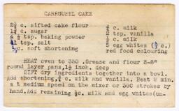 Carousel Cake [recto and verso]