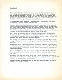 Reminiscence of Rose McColl (Woolf)