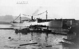 Alaska in harbour [graphic materials]