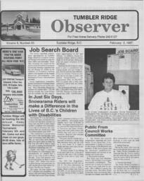Tumbler Ridge Observer February 2, 1997